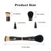 Shop Aoowu 4-in-1 Double-Sided Makeup Brush Set - Portable Removable Cosmetic Brushes for Concealer Eyeshadow Rouge & Foundation (Black) | International Shipping Available - Buy Online on GoSupps.com