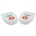 Grips Heel Cushion Inserts Cotton Thick Anti-wear Foot Heel Cushion Support Men Comfort Daily for Spurs and Heel Blister Prevention(X-Large) White