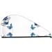 Blue Flying Butterflies Microfiber Hair Towel - Soft Super Absorbent Wrap for Women | Coral Velvet Quick Dry Cap for Long Curly and Thick Hair - Buy Online on GoSupps.com