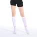 DERCLIVE Knee-High Leg Support Socks | Soft Stretchy Compression Stockings 20-30 mmHg | Improve Blood Circulation | White Size L | International Shipping Available - Buy Online on GoSupps.com