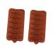 BRIGHTFUFU 2pcs Cake Decorating Mold Gummy Bear Molds Silicone Sugarcraft Mold Candy Mold Cookie Mould Ice Pop Molds Silicone Molds Christmas Decor Popsicles Treats Child Baking Tools Biscuit 9 21*11*2.5cm As Shown