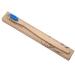 bamboos Toothbrush Biodegradable Soft Eco Friendly Nylon Bristle 6 Colors Toothbrushes for Dental Hygiene Gum Care (Blue)