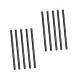 TOVINANNA 200 Pcs Disposable Eyeliner Mascara Brush Wands White Eye Liner Makeup Plastic Black 1 count (Pack of 1) Blackx2pcs