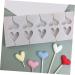 COLLBATH 2pcs Baking Mold/Cake Mold Lollipop Chocolate DIY Candy Mould Sucker Jelly Shaped Maker Fudge Heart Cake Mold Heart-Shaped Heart Silicone Lollipop molds White - Buy Online on GoSupps.com