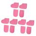 DOITOOL 6 Pairs Paraffin Wax Mitts Spa Treatment Mitt Gloves Spa Paraffin Wax Booties Hand and Foot Liners Cloth Booties Moisturizing Gloves Overnight Mittens Pink Bath Mat Work