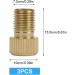 Flintronic Brass Bicycle Valve Adapter - 3 Pack | Durable Brass Auto Ventile Valve with Sealing Ring | Gold Finish for Bikes & Cars - Buy Online on GoSupps.com