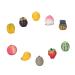 Zerodeko 40 Pcs Simulated Fruit Ornaments Fruit Cupcake Topper Strawberry Balloons Cake Accessories Miniature Fruit Toy Strawberry Birthday Decorations Faux Fruit Resin Artificial Assorted Colorx4pcs 3x3cmx4pcs