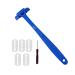 Amagogo back razor with a long handle back razor for men easy to use DIY-RASUR wet or dry back scratches foldable blue