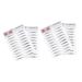 MAGICLULU 4 Pcs 3d Eyebrow Stickers Eyebrows Wash Wipes Turbans for Women The Lazy 6 Proof ze005x2pcs Blackx2pcs