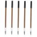 Healeved 5pcs Pencil Brow Pen Wood Brow Pencil Women Makeup Brow Pencil Eye Brow Pencil Wooden 1 count (Pack of 1) Coffeex5pcs