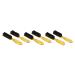 Fade Brush Comb Scissors Cleaning Brush Barber Shop Skin Fade Vintage Oil Head Shape Carving Cleaning Brush Gold 6PC