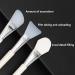 dijiusidy Brush Facial Mask Silicone White Professional Cutter-Type Brushes Cream Skin Foundation Tool Comfortable Beauty Tongue Shape - Buy Online on GoSupps.com