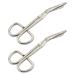 Stainless steel bandage scissors 2 pieces of professional bandage scissors made of surgical stainless steel stoma scissors made of stainless stainless steel for cutting the stoma supply