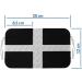 Large TENS-EMS Electrode Pad 20x12 cm | Relieve Lumbago Sciatica & Herniated Disc Pain | Self-Adhesive Electrodes by Axion - Buy Online on GoSupps.com