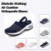 Diabetic Walking Air Cushion Orthopedic Slip-on Shoes for Men Women - Black, Size 11 - Buy Online on GoSupps.com