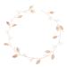 Minkissy Leaf Hair Vine Bridal Hair Wreath Wedding Leaf Headband for Bridesmaid Bridal Wedding Headwear (Rose Gold)