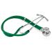 HONSUN Dual Head Stethoscope - Sprague Rappaport Stethoscpe with Adult Pediatric Infant Convertible Bell Part for Doctors Nurses and Medical Students (Green)