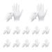 Cotton Gloves 12 Pairs White Cotton Gloves White Soft Cotton Gloves Checking Gloves for Overnight Moisturising Dry Hand Eczema Women and Men Bedtime Sleep Gloves