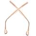 BUIFULSIC 1 pair of glasses accessories Glasses made of metal brilliant temple of glasses stamps glasses Poor legs Legs Glasses Frame End Glasses Arms Leg Glasses Brillen Bones Harz Suite Ros gold 14.00x0.70x0cm