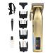 Hair Clippers for Men Retro Rechargeable Hair Clipper LCD Digital Display Oil Head Clipper Hair Salon Hair Clipper Trimmer Brass