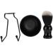 Men's Beard Trimmer Set 3-Piece with Holder Shaving Brush & Soap (Black) | International Shipping Available - Buy Online on GoSupps.com