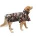 Cokobin reflective hundredth coat with hooded ultra -light breathable waterproof dog jacket rain cover for medium and large dogs (brown) m brown