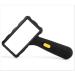 Magnifier with Lights Oblique Handle Read Magnifier 115 * 165 * 30mm Rectangular Lens Old Man Child Student Reading Read Newspapers Made in China
