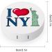 I Love New York City Cute Contact Lens Case - Portable Round Storage Box with Mirror for Travel & Daily Use - Buy Online on GoSupps.com