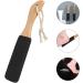 Double-Sided Wooden Handle Foot File - Exfoliating Pedicure Tool for Smooth Feet | International Shipping - Buy Online on GoSupps.com