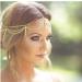 Denifery Gold Rhinestone Wedding Bridal Prom Bohemian Boho Grecian Head Chain Hair Jewelry Head Piece Bollywood Bride Glamorous