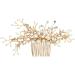 Ipetboom Bride Insert Comb Tiara Rhinestone Pearl Hair Comb Bridal Hair Comb Bridal Headdress Wedding Headpiece Bride The Flowers Hairpin Women Hairpin - Buy Online on GoSupps.com