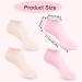 2 Pairs Silicone Moisturizing Pedicure Socks for Women - Pink Beige - Buy Online on GoSupps.com