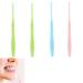 Xiwupo Small toothbrush Brinted toothbrushes brinted toothbrushes insert brush insert brush single toothbrush toothbrush for dental implants braces and tooth cleaning 4 pieces