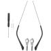 Villful 1 pair of glasses accessories glass holder glasses anti-slip-eared hooks Brillen bracket arm replacement glasses nasal pad alloy silver metal glasses replacement bracket metal alien silver 14x0.4cm