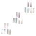 FOMIYES 54 Pairs Anti Sweat Eyeliner Eyeshadow Stickers Adhesive Eyeliner Tape Halloween Man Template