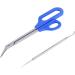 HUSHUI Stainless Steel Pedicure Nail Tool Set with Long Handle Toenail Scissors and Nail File for Effective Dead Skin Cells Removal - Buy Online on GoSupps.com