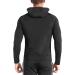 BROKIG Lightweight Men's Hoodie - Quick-Drying Breathable Running Jacket with Zipper - Ideal Training Jacket in Black for International Shipping - Buy Online on GoSupps.com