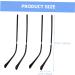 Gleavi 8 Pairs Glasses Legs Repair Kit - Metal Hinge Exchange for Men & Women - Black Glass Frame Temples (14x3cm 4pcs) - Buy Online on GoSupps.com