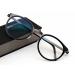 FREAZE RAUSE READLASS SCHLASS REECHING 1.0X SCHILDPATT Progressive Multifocus Computer Reading Aid Fashion Unisex Reading Club HD Anti Blue Light (Color: Black Size: 1.75x) 1.75x Black