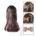 Buy Elastic Hair Comb with Pearl Jewelry - Stylish Double Disc Accessory for Women (Brown) - Buy Online on GoSupps.com