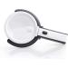 Folding Glass 2X 5X HD Lens Desktop Handheld Illumination Magnifier with 10 Led Lamp Rechargeable for Old Man Reading Repair Identification Tool Good Times - Buy Online on GoSupps.com