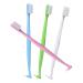 Generically 4 pieces of double -sided toothbrush toothbrush daily interspace double head toothbrush compact tooth travel tapered toothbrushes toothbrushes toothbrushes.