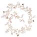 TQsuen Bride Wedding Crystal Hair Vine - 20 Pearl & Crystal Bridal Headband in Gold - Buy Online on GoSupps.com