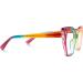 VOOGLAM Rainbow Color Cat Eye Blue Light Blocking Glasses for Women - UV Protection Fashion & Anti Eyestrain - Buy Online on GoSupps.com