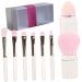 Balacoo 1 Set Makeup Brush Set Bronzer Brush Facial Kit Makeup Sponge Make up Face Makeup Brush Kit Makeup Kit Makeup Eyeshadow Mini Artificial Fiber Travel White Bronzing Powder