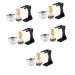 Minkissy 5 sets Razieted suits for men metal shaving cup of shaving shell Desktop Razor cups Bartpinsel and stands.