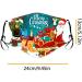 Deholifer Breathable Washable Christmas Fabric Mask for Adults | Adjustable Cotton Mouth & Nose Protection - Buy Online on GoSupps.com