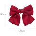 Bow Hair Clips 4PCS Hair Ribbon with Stylish Soft Satin Silky Bows for Hair Bows for Women Girls (Black White Red and Pink) - Buy Online on GoSupps.com