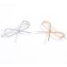 AKOAK Metal Bow Hair Clip Set - Gold and Silver Bobby Pins for Women and Girls - Buy Online on GoSupps.com