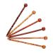 Sharplace 6 Vintage Wood Hair Sticks - Retro Floral Pattern Hairpins for Women & Girls - Long Chinese Hair Accessories in Brown - Buy Online on GoSupps.com